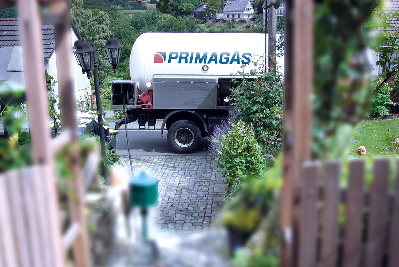 PRIMAGAS Flüssiggaslieferung, Tankwagen