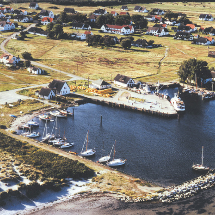 Bildauschnitt der Insel Hiddensee