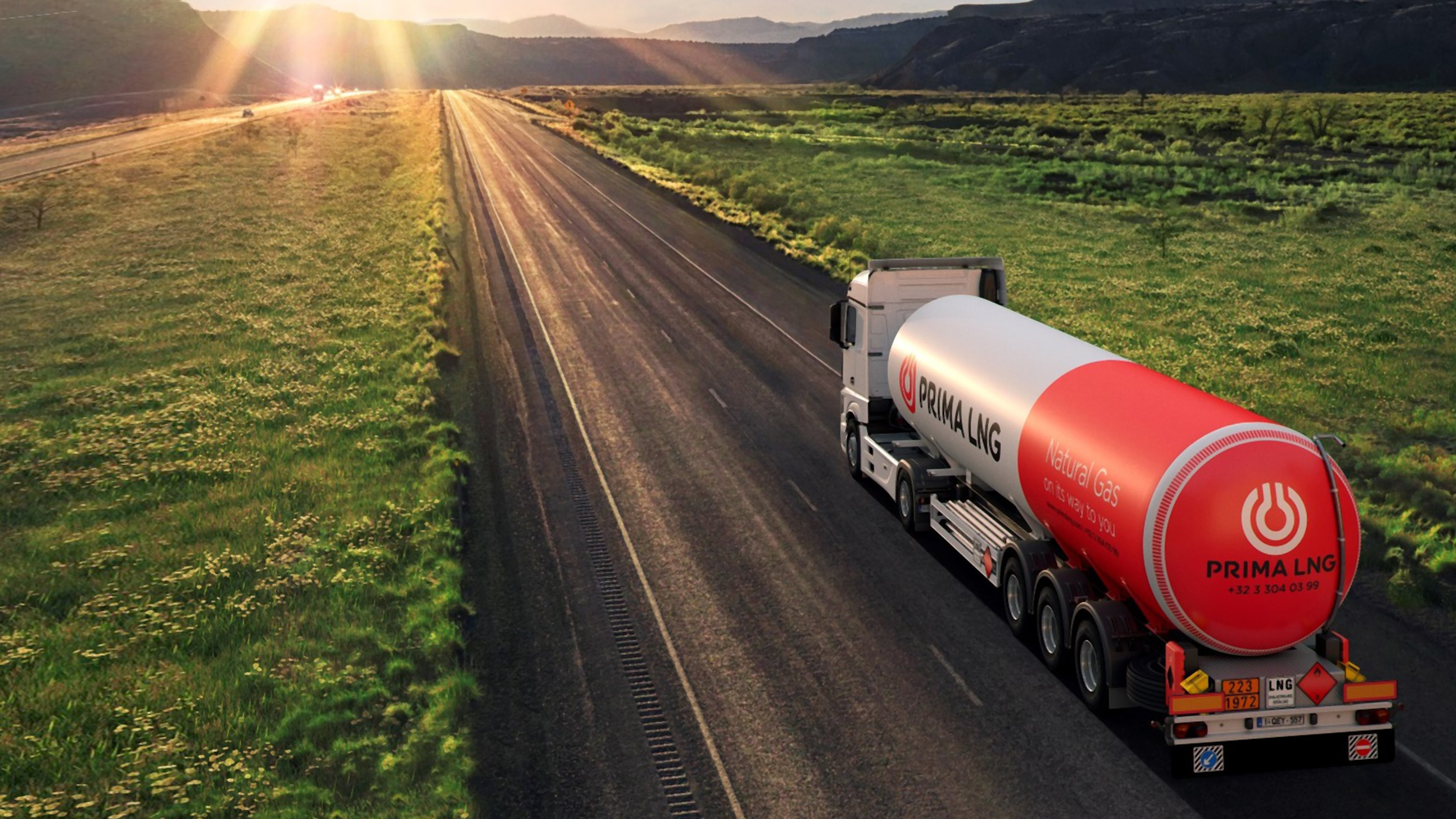 PRIMAGAS LNG (Flüssigerdgas) für die Transportlogistik