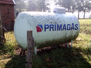 PRIMAGAS Tankanstrich, Schritt 1, Tank benötigt eine Lackierung