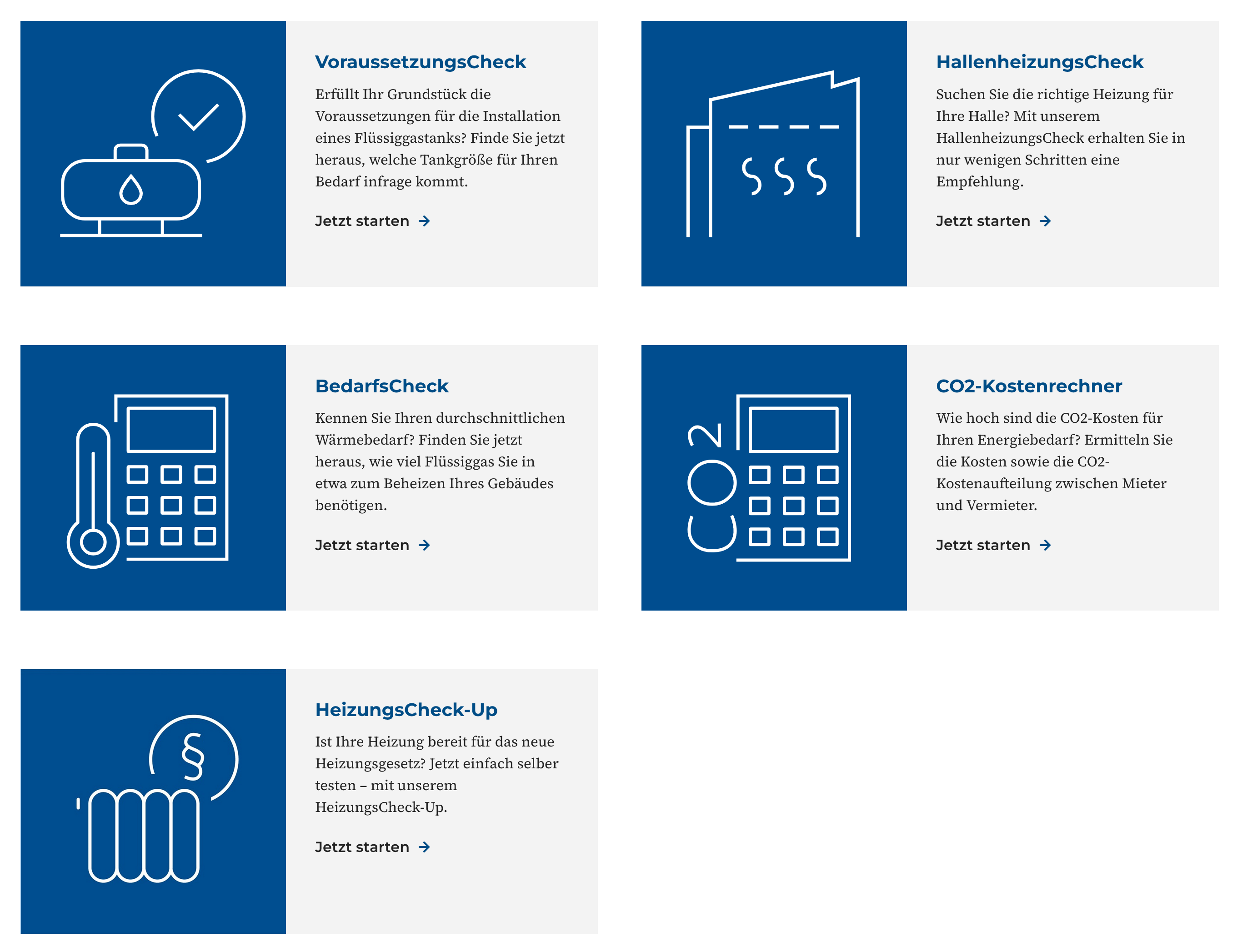 Ob Privat oder im Gewerbe: Die praktischen Online-Tools von Primagas unterstützen kostenfrei bei der Planung der Energieversorgung. (Bild: PRIMAGAS)